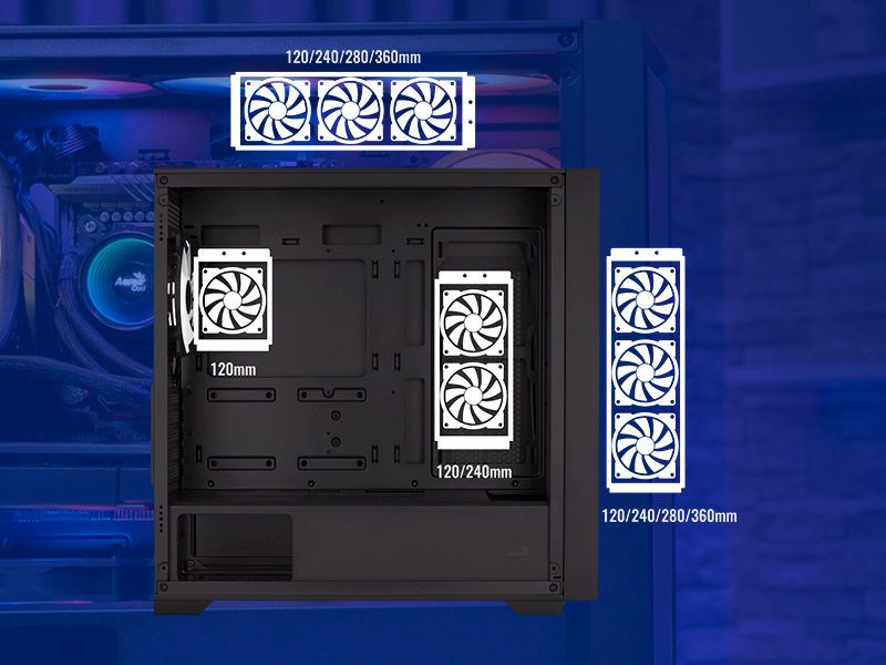 AeroCool Tern Mini-G-BK-V2 Black – стильный и холодный
