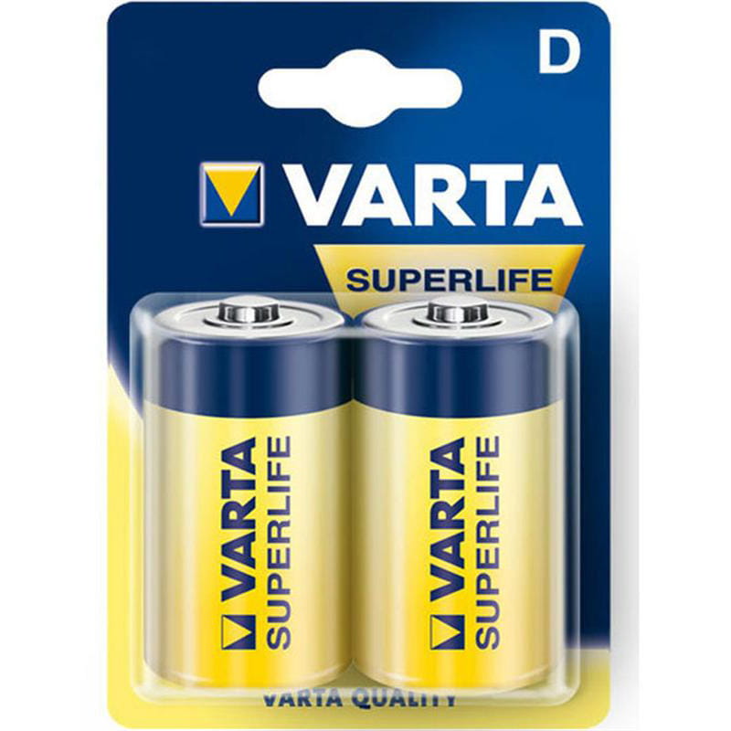 Батарейка Varta Superlife D/LR20 BL 2шт