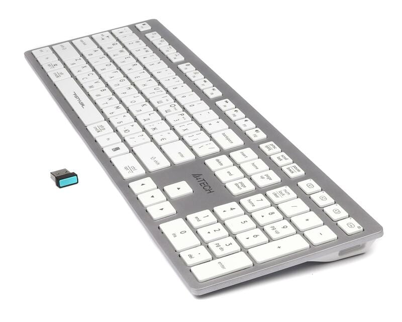 Клавіатура бездротова A4Tech Fstyler FBX50C White