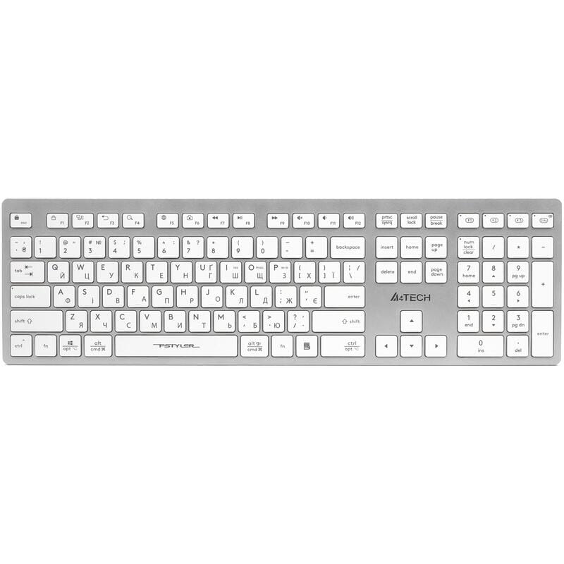 Клавіатура бездротова A4Tech Fstyler FBX50C White