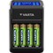 Фото - Сетевое зарядное устройство Varta LCD Plug Charger + 4 х Ni-Mh AA 2100 mAh (57687101441) | click.ua