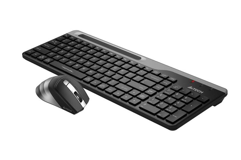 Комплект (клавіатура, миша) бездротовий A4Tech FB2535CS Smoky Grey