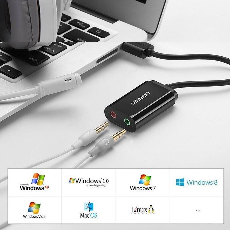 Звуковая карта Ugreen US205 Black (30724)