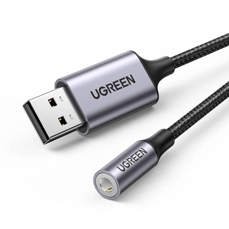 Звукова карта Ugreen CM477 Gray (30757)
