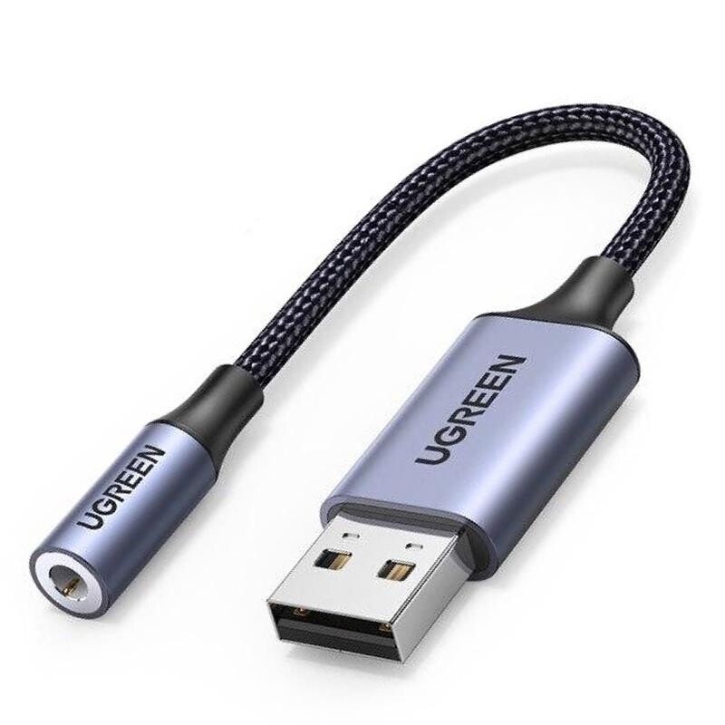 Звукова карта Ugreen CM477 Gray (30757)