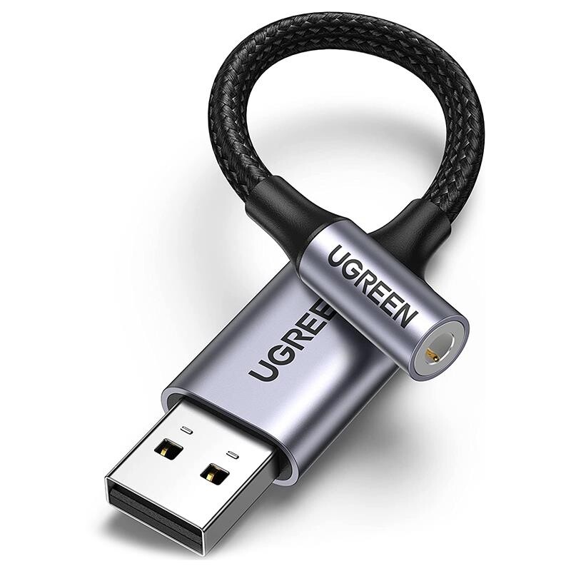 Звукова карта Ugreen CM477 Gray (30757)