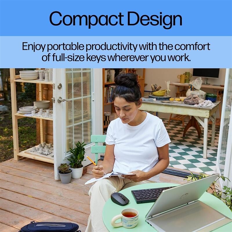 Клавиатура беспроводная HP 350 Compact Multi-Device BT Black (692S8AA)