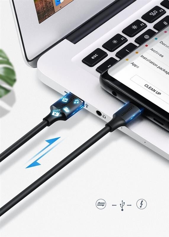 Кабель Ugreen US287 USB - USB-C, 2м, Black (60118)