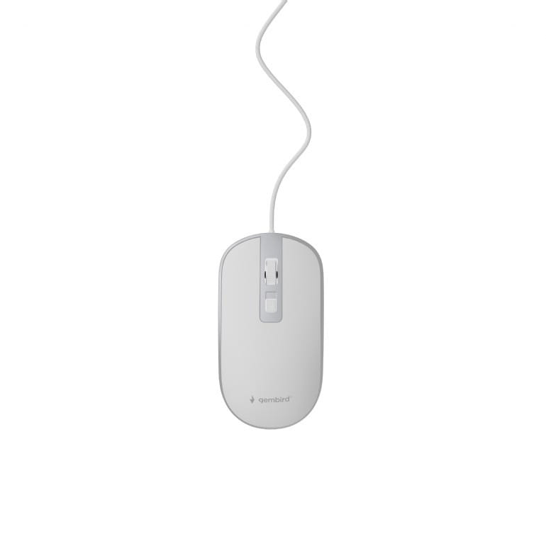 Миша Gembird MUS-4B-06-WS White/Silver