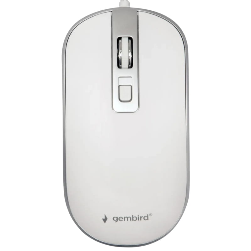 Миша Gembird MUS-4B-06-WS White/Silver