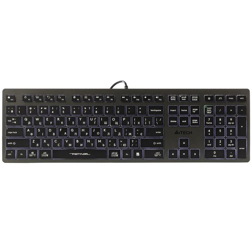 Клавиатура A4Tech Fstyler FX60H Grey White Backlit