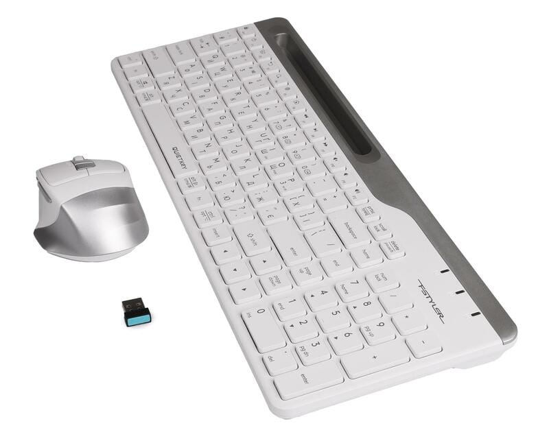 Комплект (клавіатура, миша) бездротовий A4Tech FB2535C Icy White