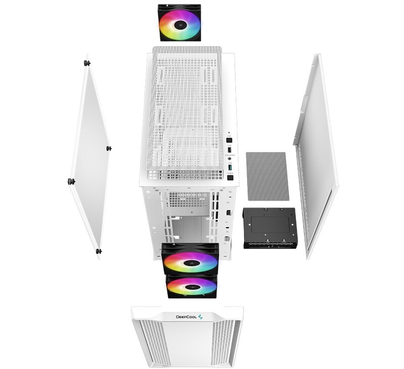 Корпус DeepCool CC360 White ARGB (R-CC360-WHAPM3-G-1) без БП