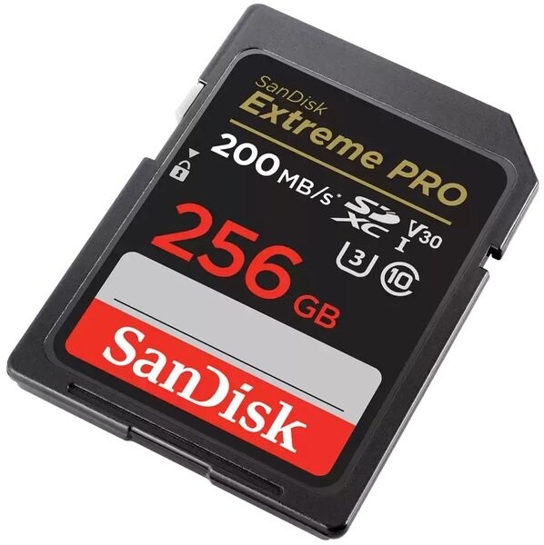 Карта памяти SDXC 256GB UHS-I/U3 Class 10 SanDisk Extreme Pro V30 R200/W140MB/s 4K (SDSDXXD-256G-GN4IN)
