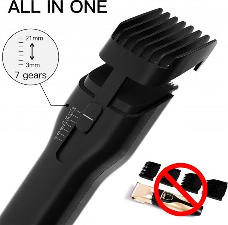 Машинка для стрижки Xiaomi Enchen Boost Black Set + Пеньюар и ножницы