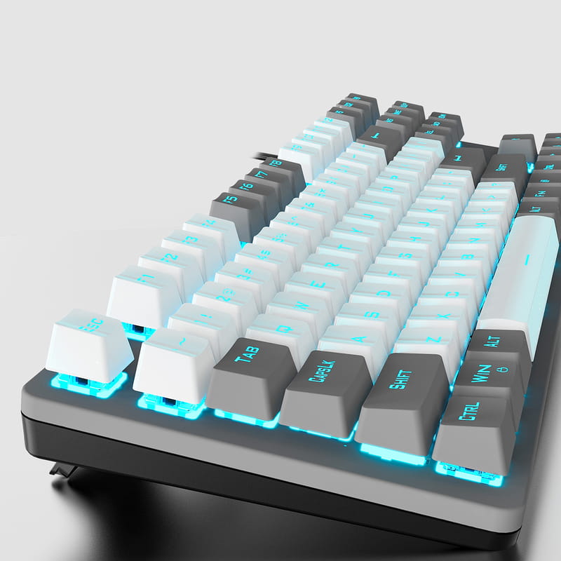 Клавиатура Aula Mechanical F3287 Grey/White Keycap KRGD Blue (6948391240954)