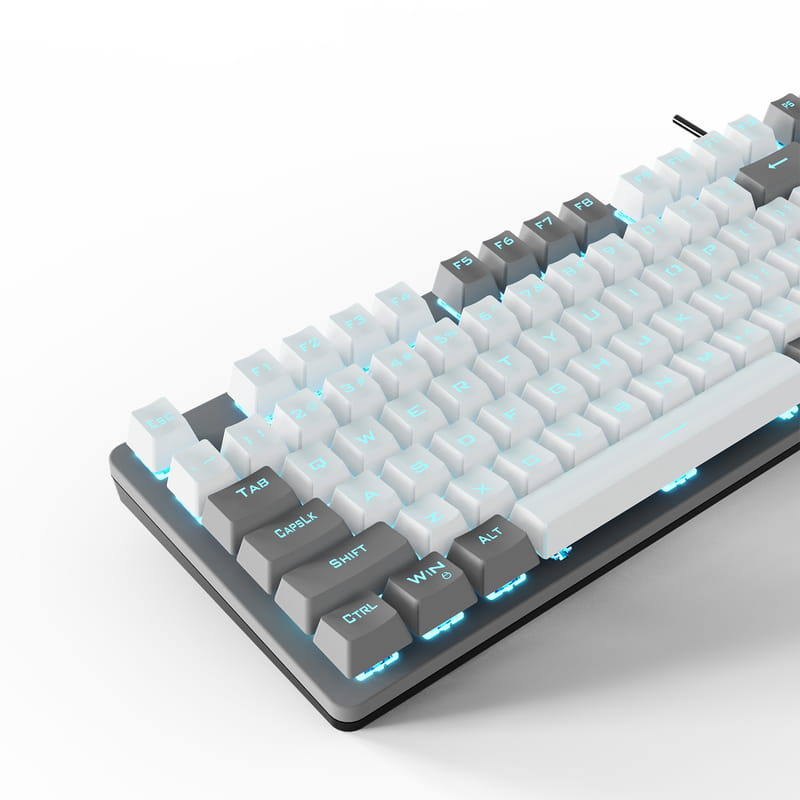 Клавиатура Aula Mechanical F3287 Grey/White Keycap KRGD Blue (6948391240954)