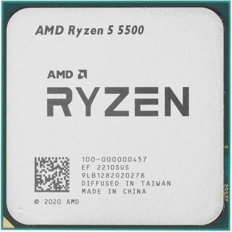 Процессор AMD Ryzen 5 5500 (3.6GHz 16MB 65W AM4) Tray (100-000000457)
