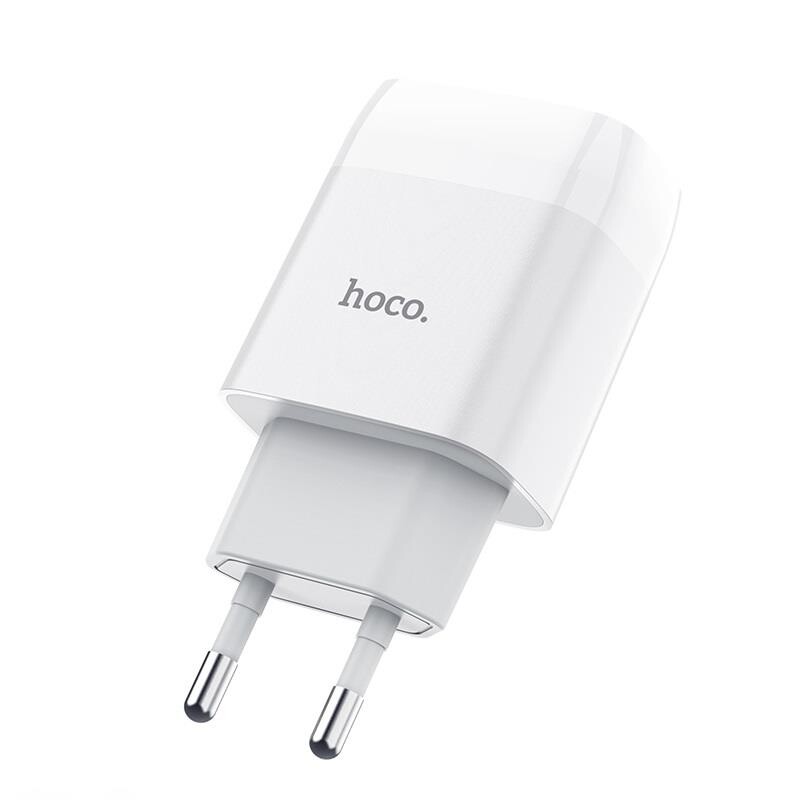 Зарядное устройство Hoco C72A Glorious (1USB, 2.1А) White (6931474712998) + кабель Lightning
