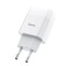 Фото - Зарядное устройство Hoco C72A Glorious (1USB, 2.1А) White (6931474712998) + кабель Lightning | click.ua