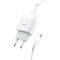 Фото - Зарядное устройство Hoco C72A Glorious (1USB, 2.1А) White (6931474713001) + кабель MicroUSB | click.ua
