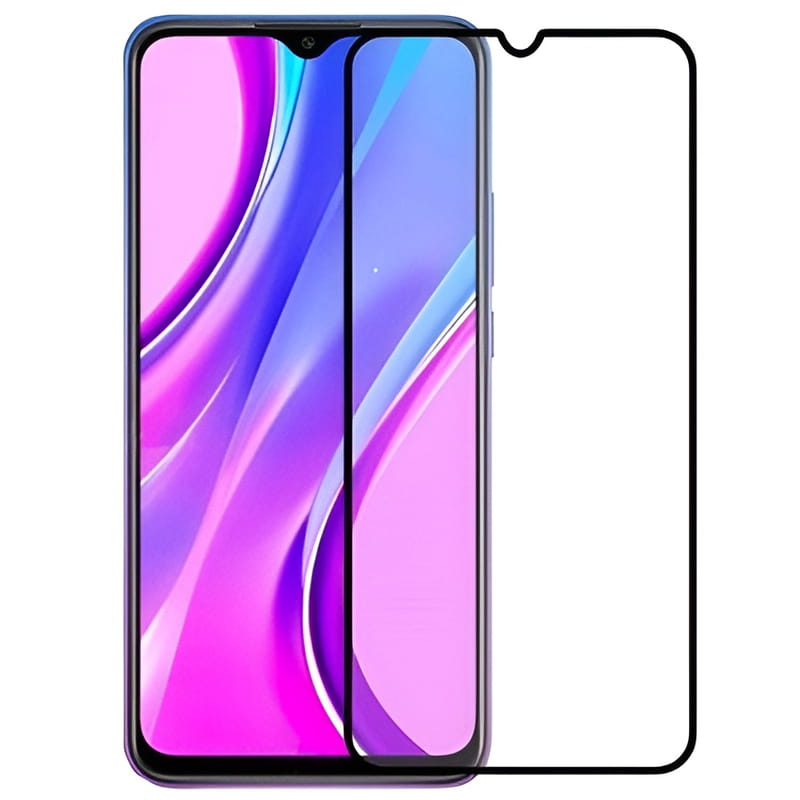 Защитное стекло для Xiaomi Redmi 9/Redmi 9 Prime/Poco M2/Poco M3 Black, 0.3мм, 4D ARC, Люкс (Z16568)