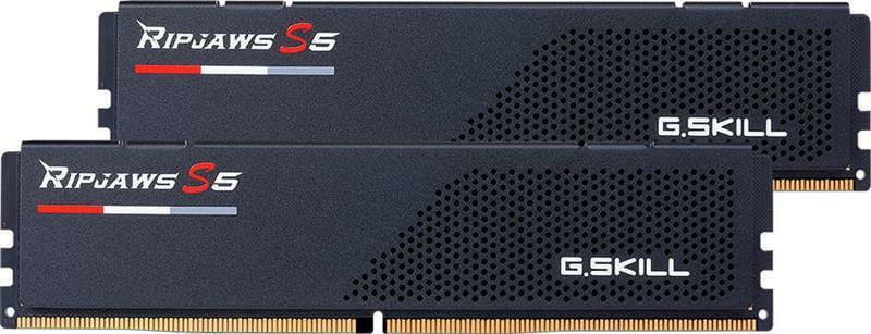 Модуль пам`ятi DDR5 2x32GB/6400 G.Skill Ripjaws S5 Black (F5-6400J3239G32GX2-RS5K)