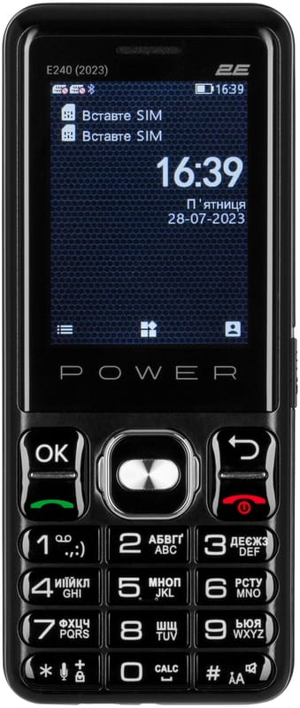 Мобильный телефон 2E E240 2023 Dual Sim Black (688130251068)
