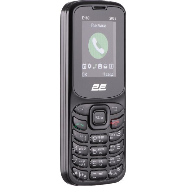 Мобильный телефон 2E E180 2023 Dual Sim Black (688130251044)