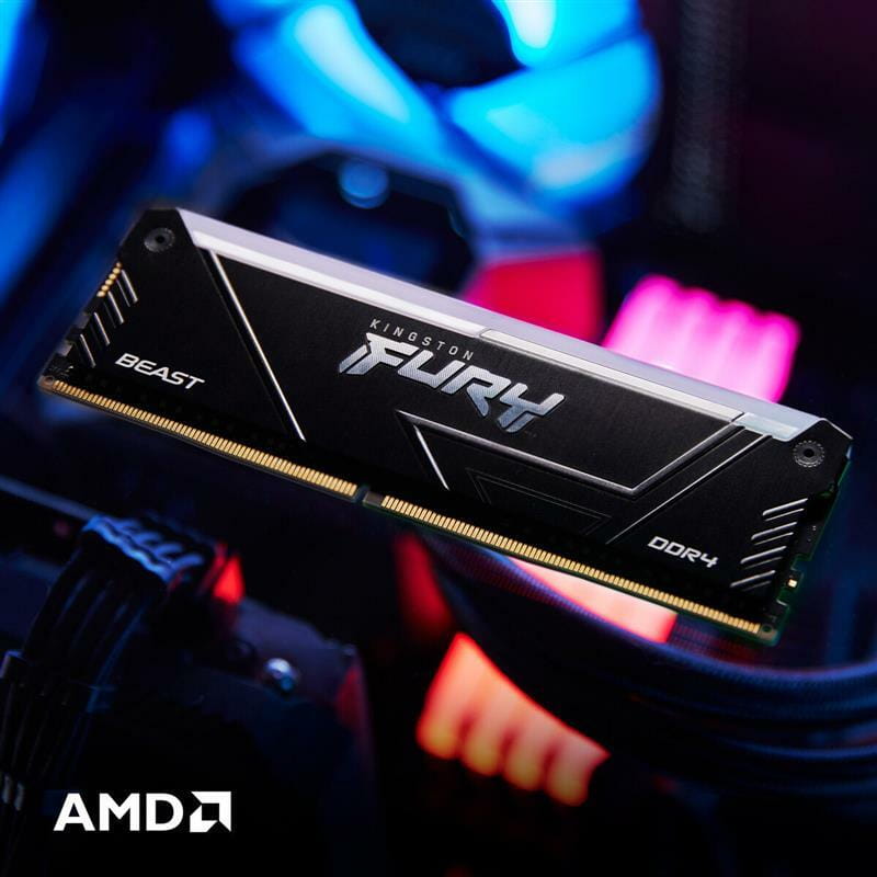 Модуль пам`яті DDR4 2x16GB/3200 Kingston Fury Beast RGB Black (KF432C16BB12AK2/32)