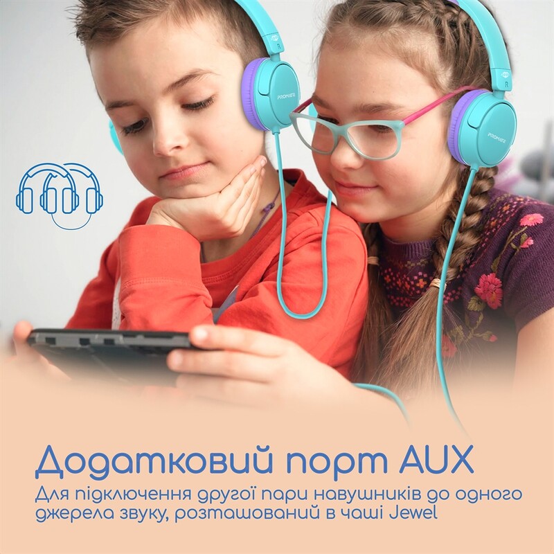 Гарнітура Promate Jewel Aqua