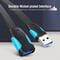 Фото - Удлинитель Vention Flat USB - USB (M/F), 2 м, Black (VAS-A13-B200) | click.ua