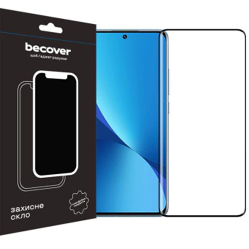 Захисне скло BeCover для Xiaomi Redmi 12 Black (709610)