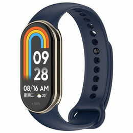 Силіконовий ремінець BeCover для Xiaomi Mi Smart Band 8 Deep Blue (709383)
