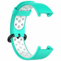 Ремешок BeCover Vents Style для Xiaomi Redmi Smart Band 2 Turquoise-White (709428)