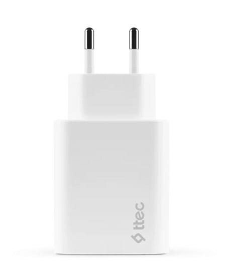Сетевое зарядное устройство Ttec SmartCharger Duo PD USB-C 40W White (2SCS27B)