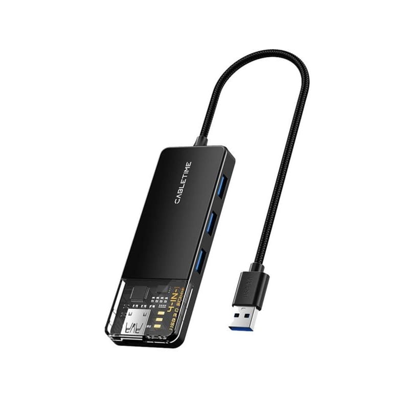 USB-хаб Cabletime CB02B 4 ports