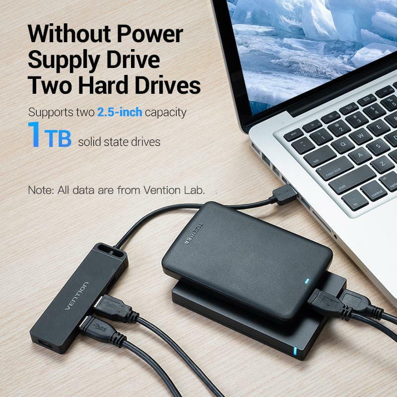 USB-хаб Vention CHLBB 4 ports Black