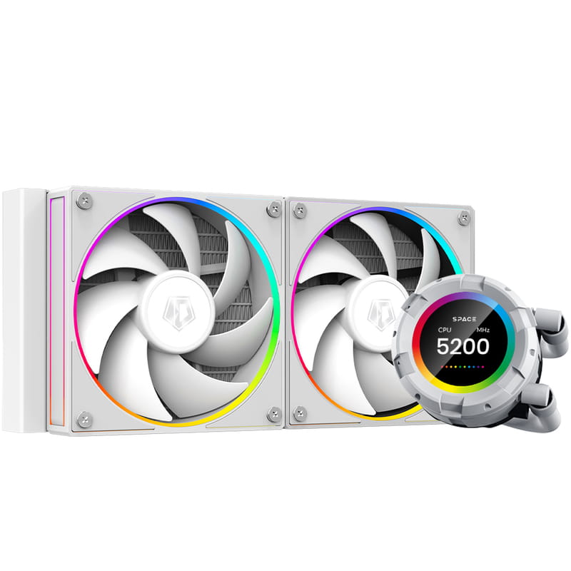 Система водяного охолодження ID-Cooling Space LCD SL240 White