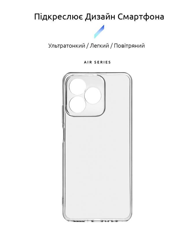 Чехол-накладка Armorstandart Air для Realme C53 NFC Camera cover Transparent (ARM71019)