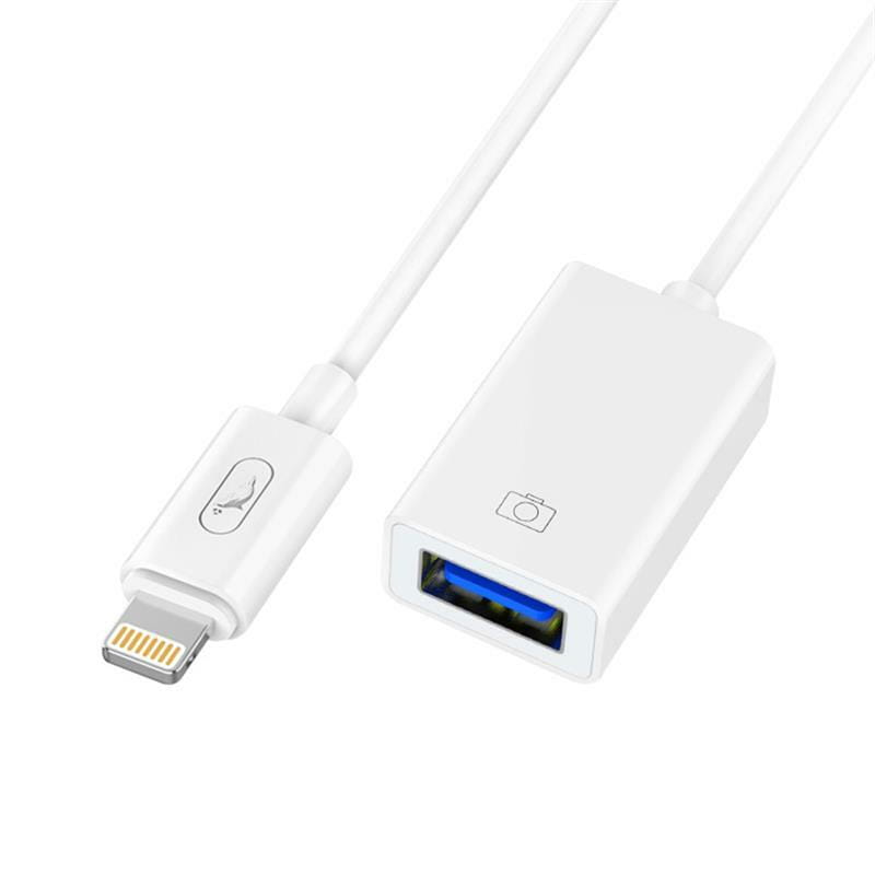 Переходник SkyDolphin OT01 Lightning - USB (M/F) White (ADPT-00028)