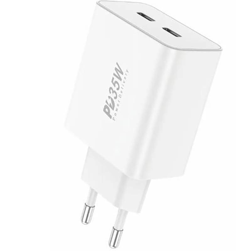 Сетевое зарядное устройство Foneng EU50 PD35W Fast Charger (2USBх3A) White (EU50-CH)