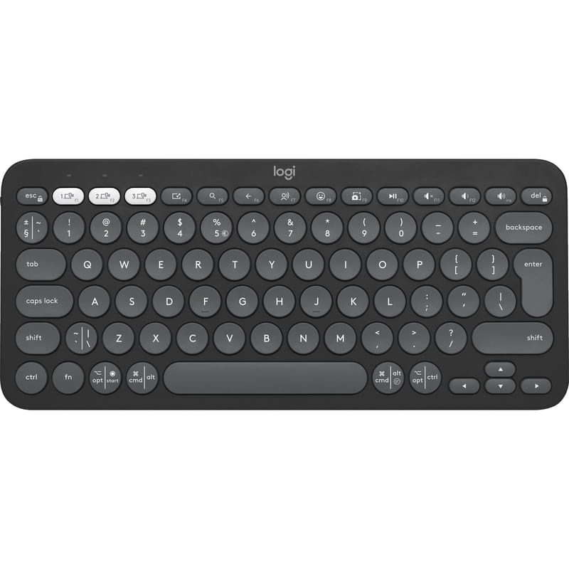 Клавiатура бездротова Logitech Pebble Keys 2 K380s Graphite (920-011851)
