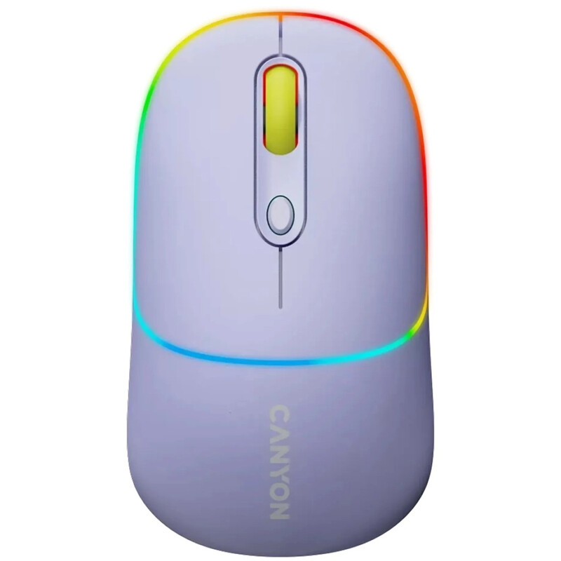 Миша бездротова Canyon MW-22 Dual Band RGB Wireless Mountain Lavender (CNS-CMSW22ML)