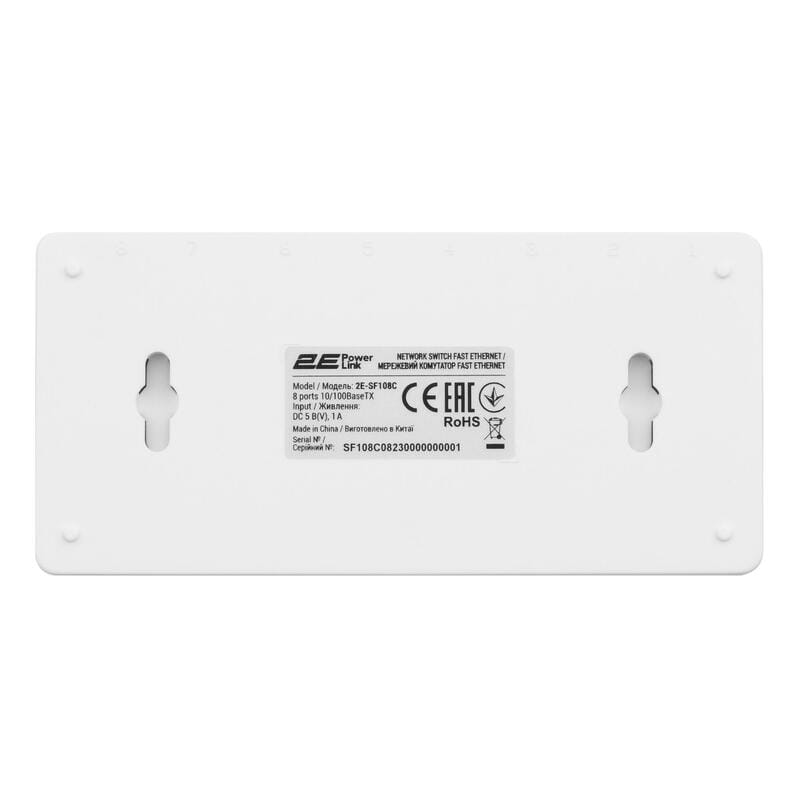 Комутатор 2E PowerLink SF108C (8xFE, некерований)