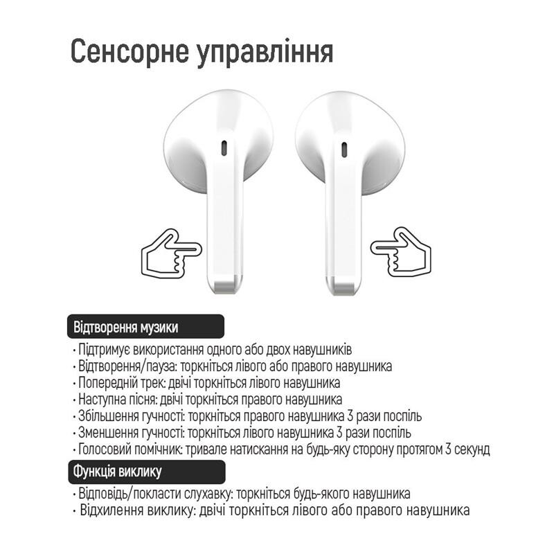 Bluetooth-гарнитура СolorWay Slim TWS-2 Earbuds White (CW-TWS2WT)