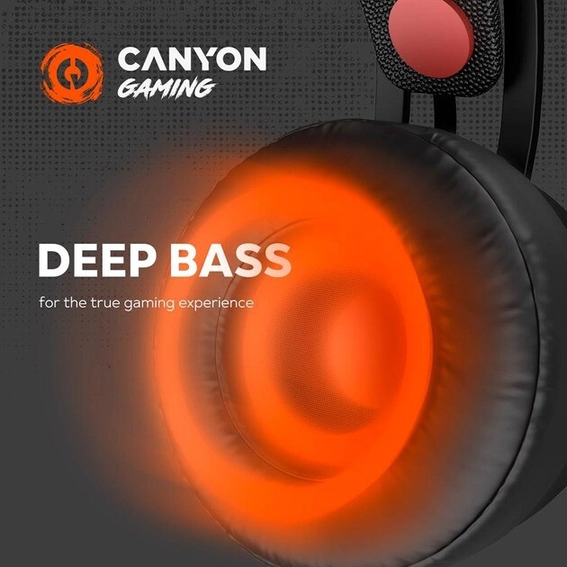 Гарнитура Canyon GH-8A Black/Orange (CND-SGHS8A)