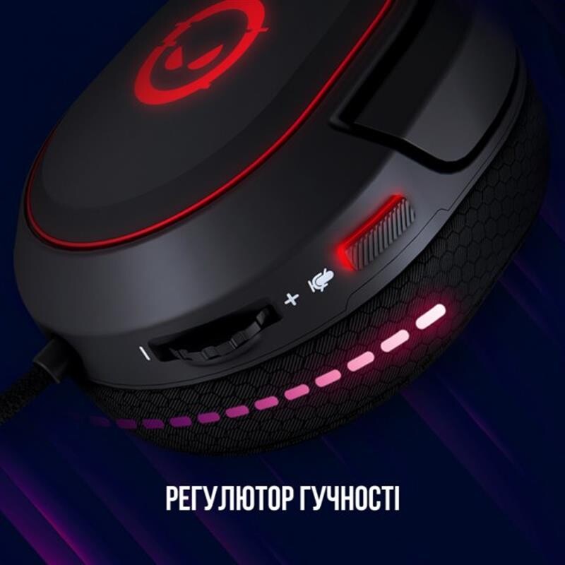 Гарнитура Canyon Lorgar Kaya 460 Gaming RGB USB Black (LRG-GHS460)