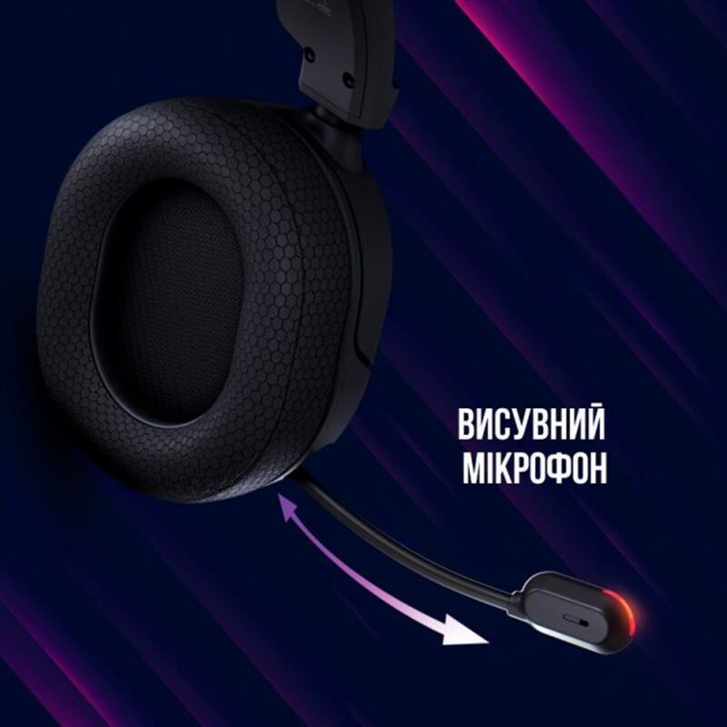 Гарнитура Canyon Lorgar Kaya 460 Gaming RGB USB Black (LRG-GHS460)
