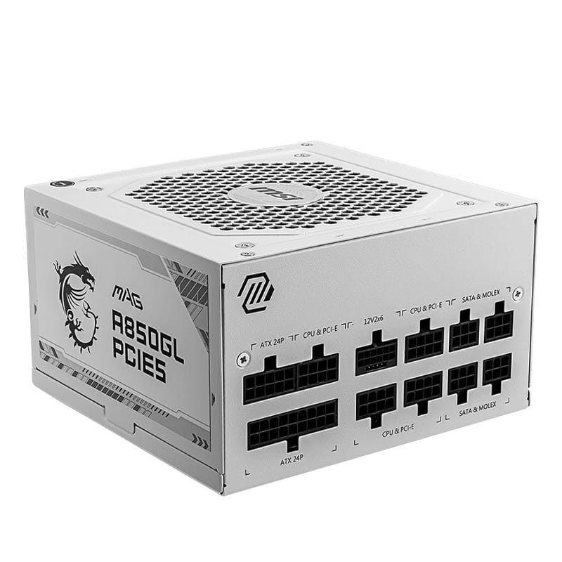 Блок живлення MSI MAG A850GL PCIE5 White 850W
